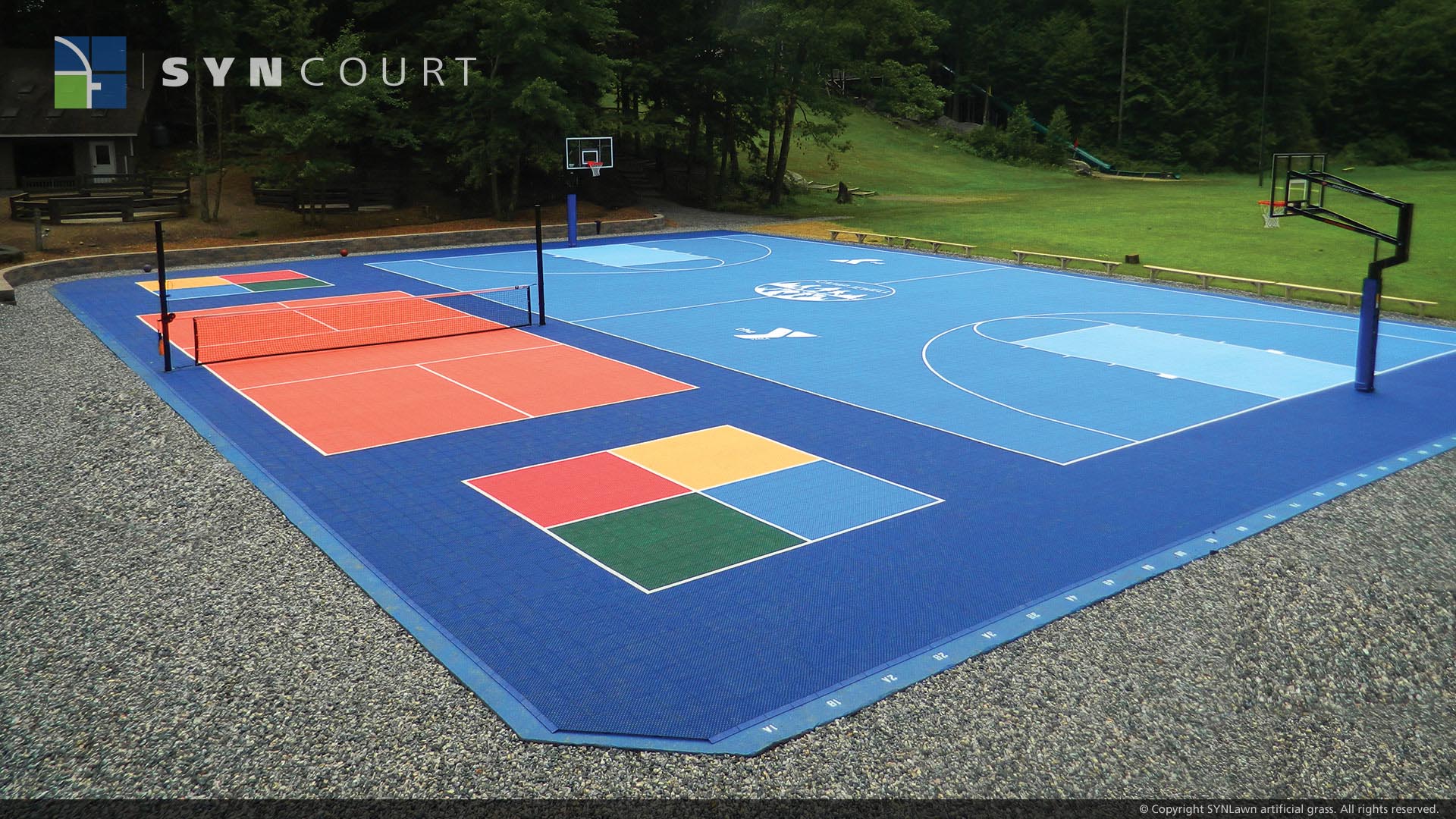 basketball and sport agility turf lawn