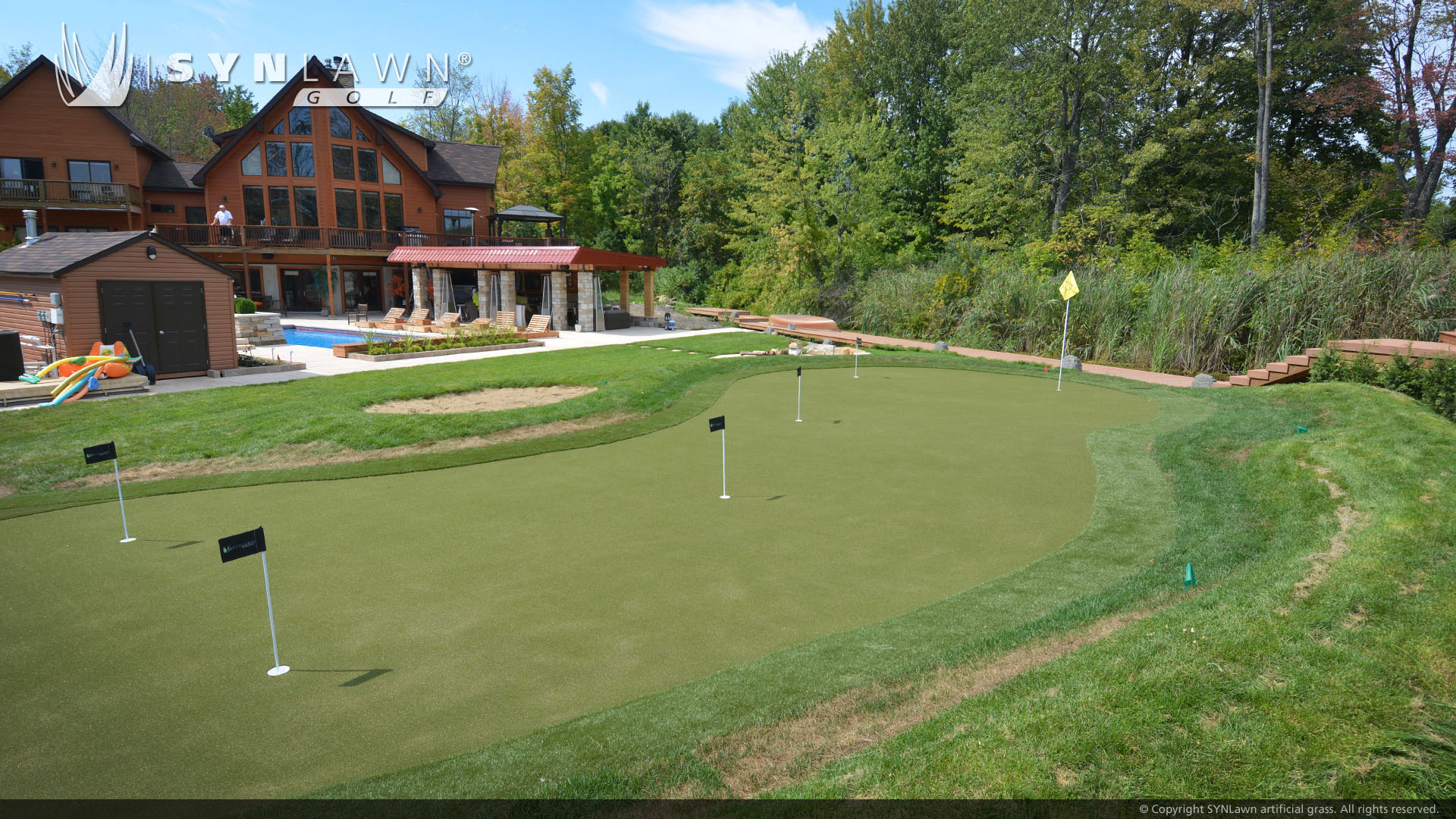 putting green artificial grass lawn