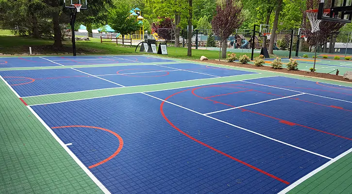 SYNLawn sport court installation