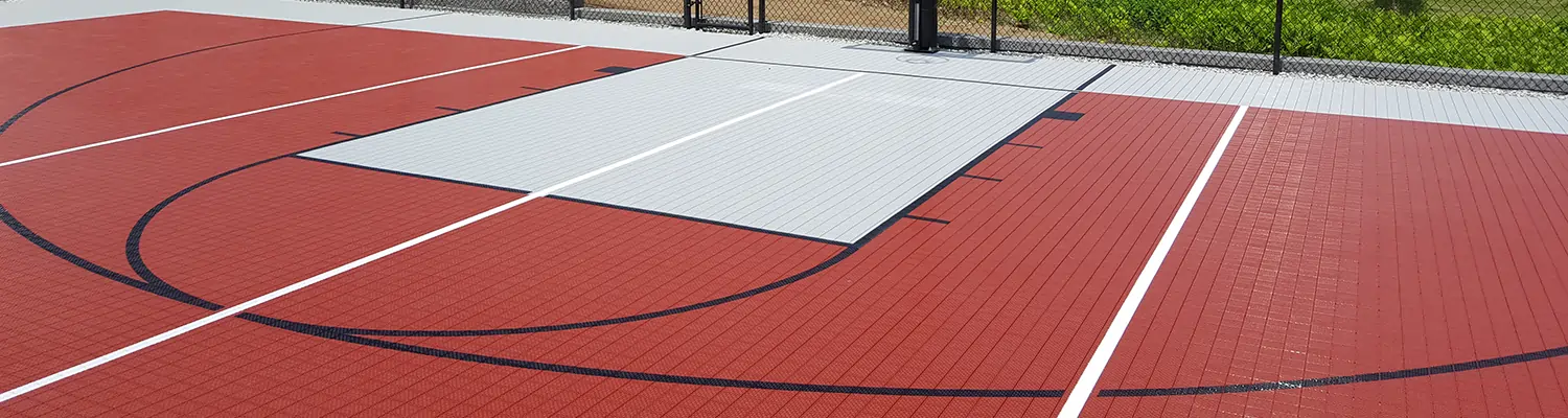 Sport court installed by SYNLawn